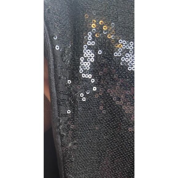 R13 Sequin Boyfriend Jeans Women's 26 Black Denim Distressed - Picture 12 of 14